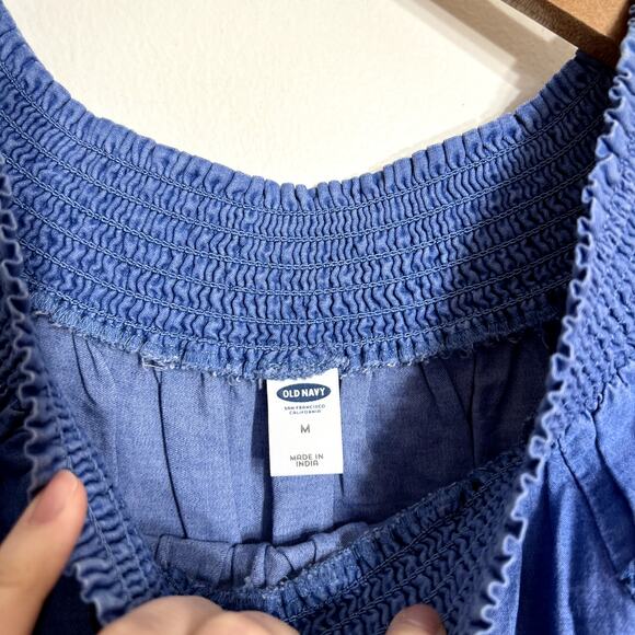 Old Navy Off The Shoulder Chambray Dress LAST CALL - Picture 2 of 4